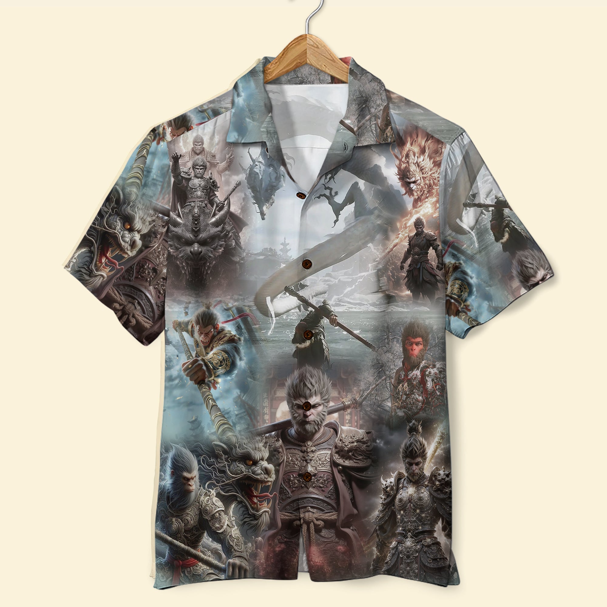 Mythical Wukong Adventure Hawaiian Shirt Hawaiian Shirts PopCulturePrints