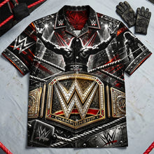 Load image into Gallery viewer, Be the Proud Champion: Customizable Hawaiian Shirt - A Unique Gift for Wrestling Fans
