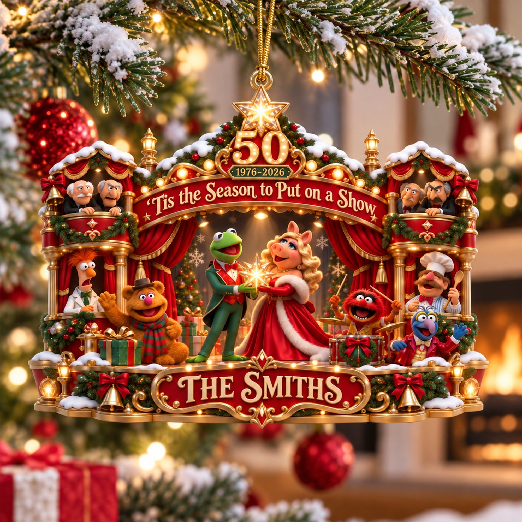 'Tis the Season to Put on a Show - Personalized 50 Years of Timeless Entertainment Ornament
