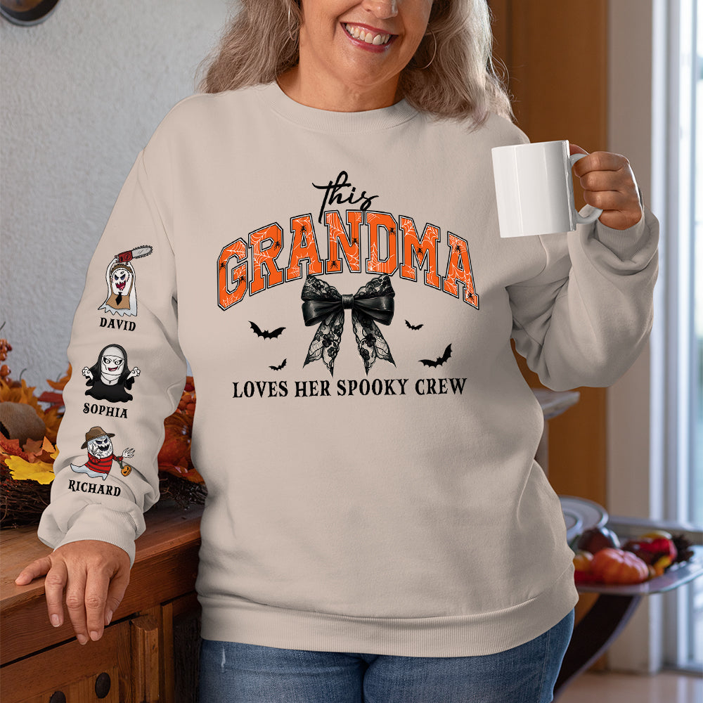 Customized Halloween Sweatshirt for Grandmas: Spooky Crew Edition