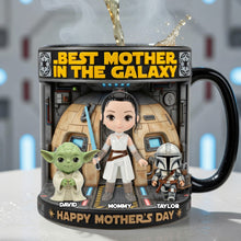 Load image into Gallery viewer, Best Mother in the Galaxy - Personalized Starlight Mom Magic Coffee Mug Coffee Mug PopCulturePrints
