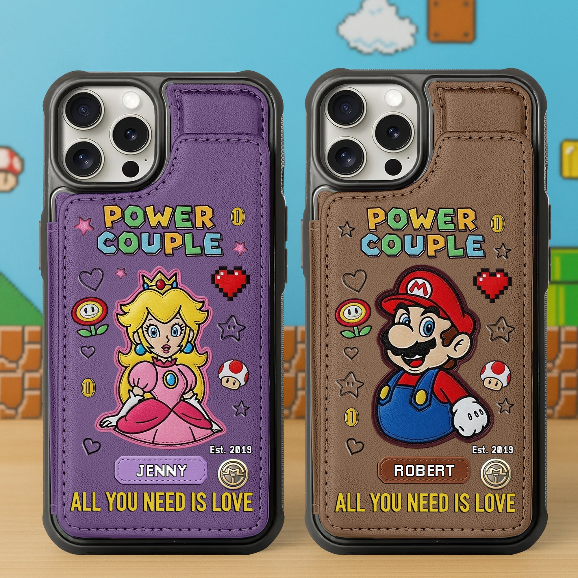 All You Need is Love - Personalized Couple Wallet Phone Case Phone Case PopCulturePrints