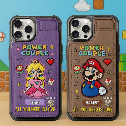 All You Need is Love - Personalized Couple Wallet Phone Case Phone Case PopCulturePrints