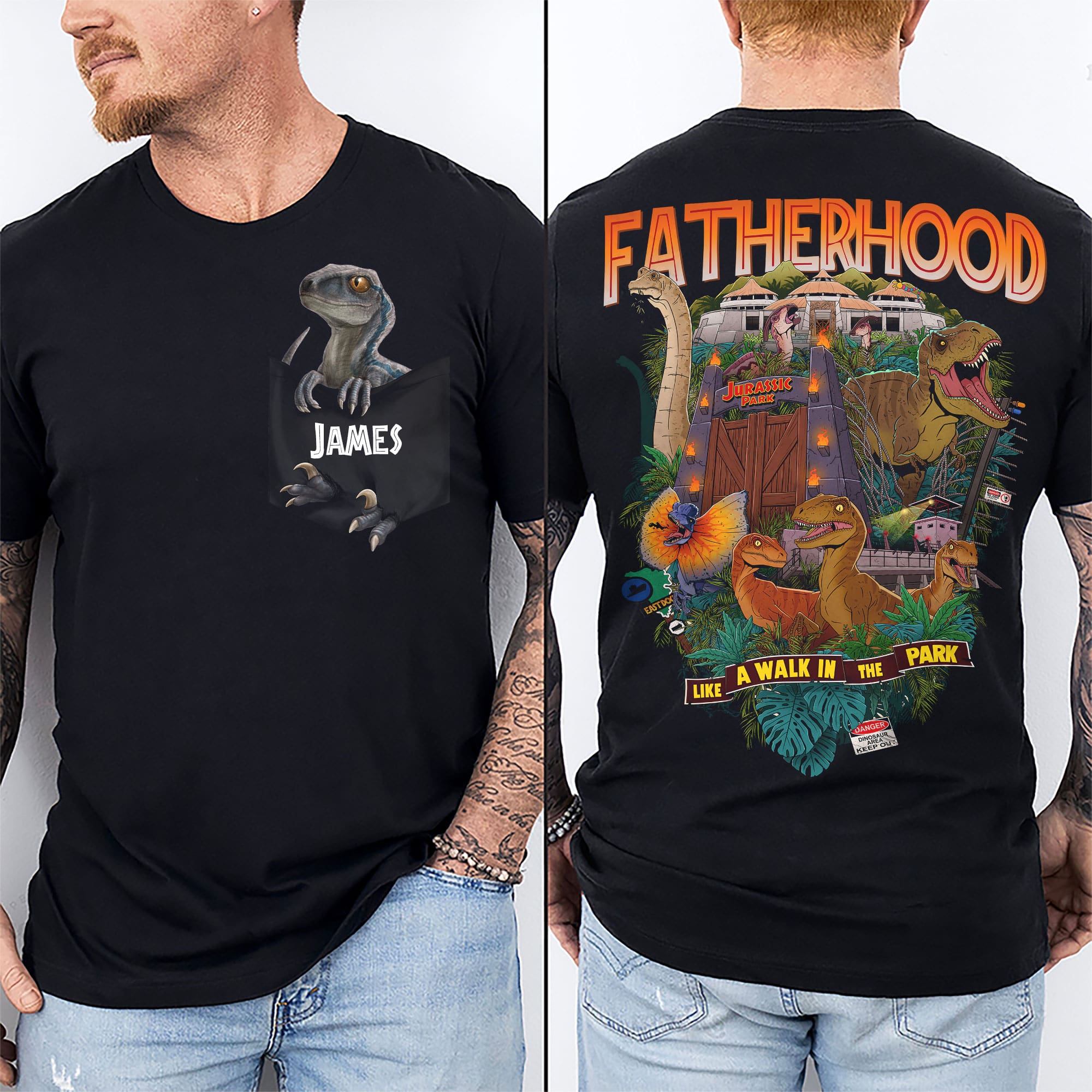 Personalized Fatherhood Park Adventure T-Shirt