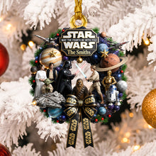 Load image into Gallery viewer, “May The Fourth Be With You” - Personalized Star Wars Christmas Battle Acrylic Ornament - Custom Gift for Fans and Family
