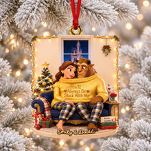 Load image into Gallery viewer, You'll Always Be Stuck With Me - Cozy In Love Christmas Ornament - Personalized Gifts For Couples
