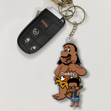 Load image into Gallery viewer, Best Dad Ever Keychain - Personalized Gift for Dads, Grandpas, and More! Keychains PopCulturePrints
