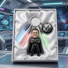 Load image into Gallery viewer, “I'm Their Father” - Custom Photo Acrylic Tag Keychain - Personalized Gift for Dads and Grandpas Keychains PopCulturePrints

