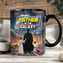 Load image into Gallery viewer, The Best Father In The Galaxy - Personalized Coffee Mug for Dad and Grandpa Coffee Mug PopCulturePrints
