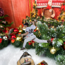 Load image into Gallery viewer, Personalized Baseball Player Ornament - Custom Photo Gift Ornament PopCulturePrints
