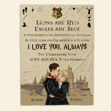 Load image into Gallery viewer, Personalized Wizard Love Blanket for Couples
