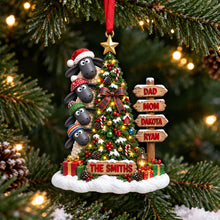 Load image into Gallery viewer, “Celebrate Family Joy with Our Lovely Sheep Family Ornament” - Personalized Christmas Gift for Family
