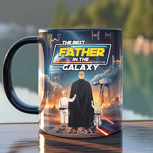 The Best Father In The Galaxy - Personalized Coffee Mug for Dad and Grandpa Coffee Mug PopCulturePrints