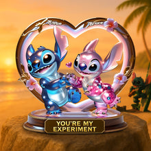 Load image into Gallery viewer, You&#39;re My Experiment - Personalized Couple Acrylic Plaque Gift Shaped Plaques PopCulturePrints
