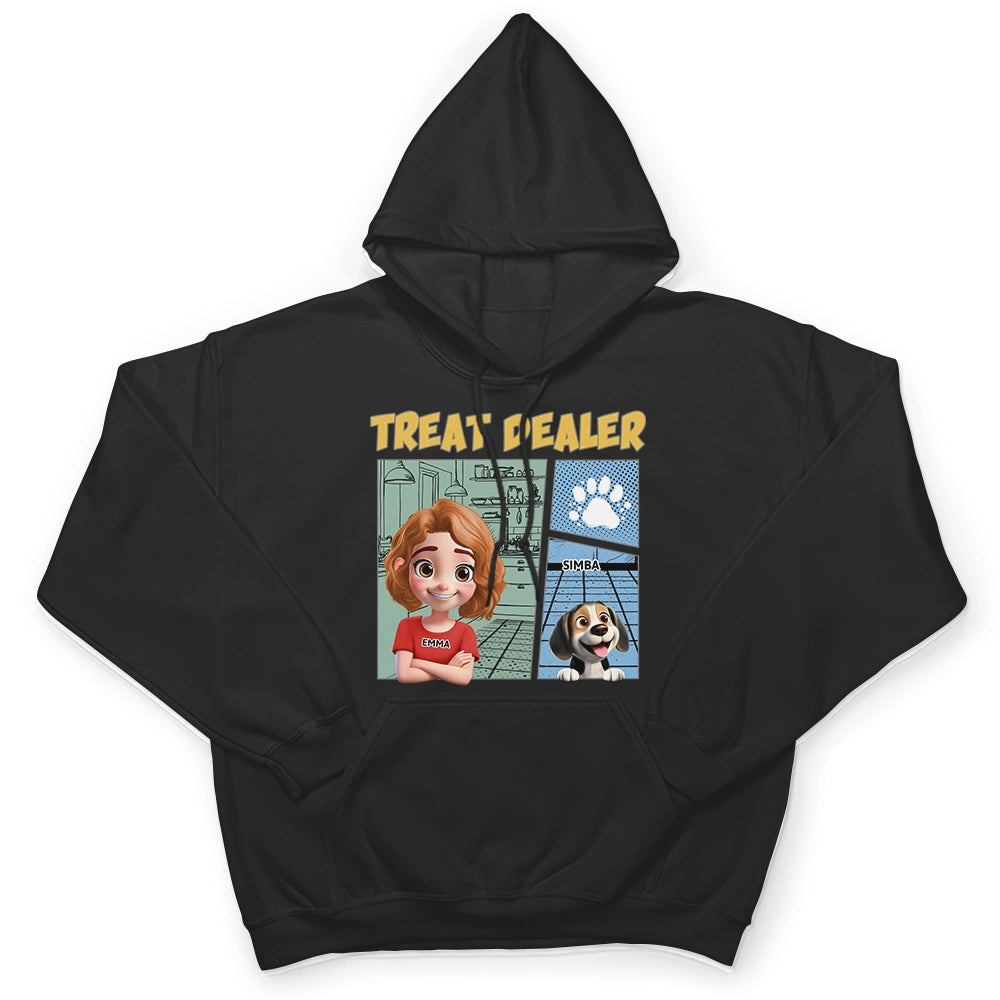 “Treat Dealer” - A Fun Personalized T-Shirt for Pet Lovers - Perfect Gift for Dads, Grandpas, and Animal Enthusiasts T-shirt PopCulturePrints