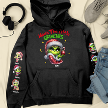 Load image into Gallery viewer, Personalized Little Grinches Christmas Hoodie for Mom
