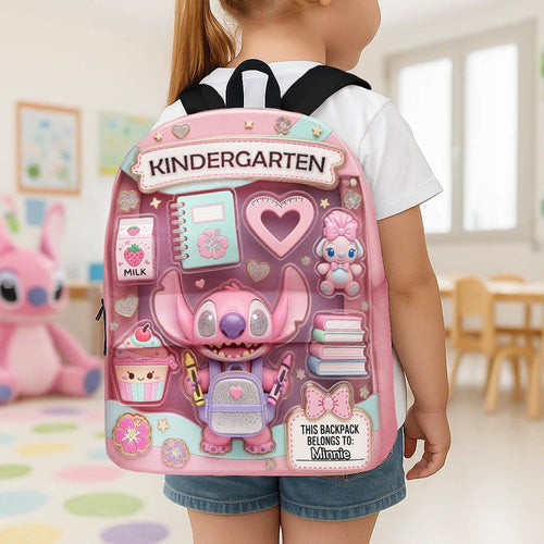 “Your Little Adventure Awaits!” - Personalized Kids Backpack - Ideal Gift for Preschoolers, Kindergartners, and Young Explorers Backpack PopCulturePrints