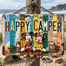 Load image into Gallery viewer, Happy Camper Metal Sign - Personalized Gifts for Couples
