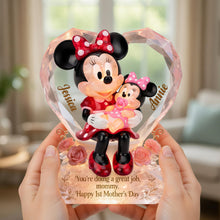 Load image into Gallery viewer, You're doing a great job, mommy - Happy 1st Mother's Day Personalized Acrylic Plaque for Moms and Grandmas Shaped Plaques PopCulturePrints
