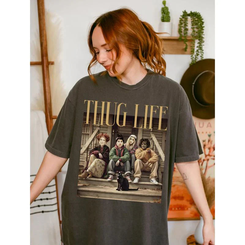 Vintage Friends 'Thug Life' Graphic Sweatshirt