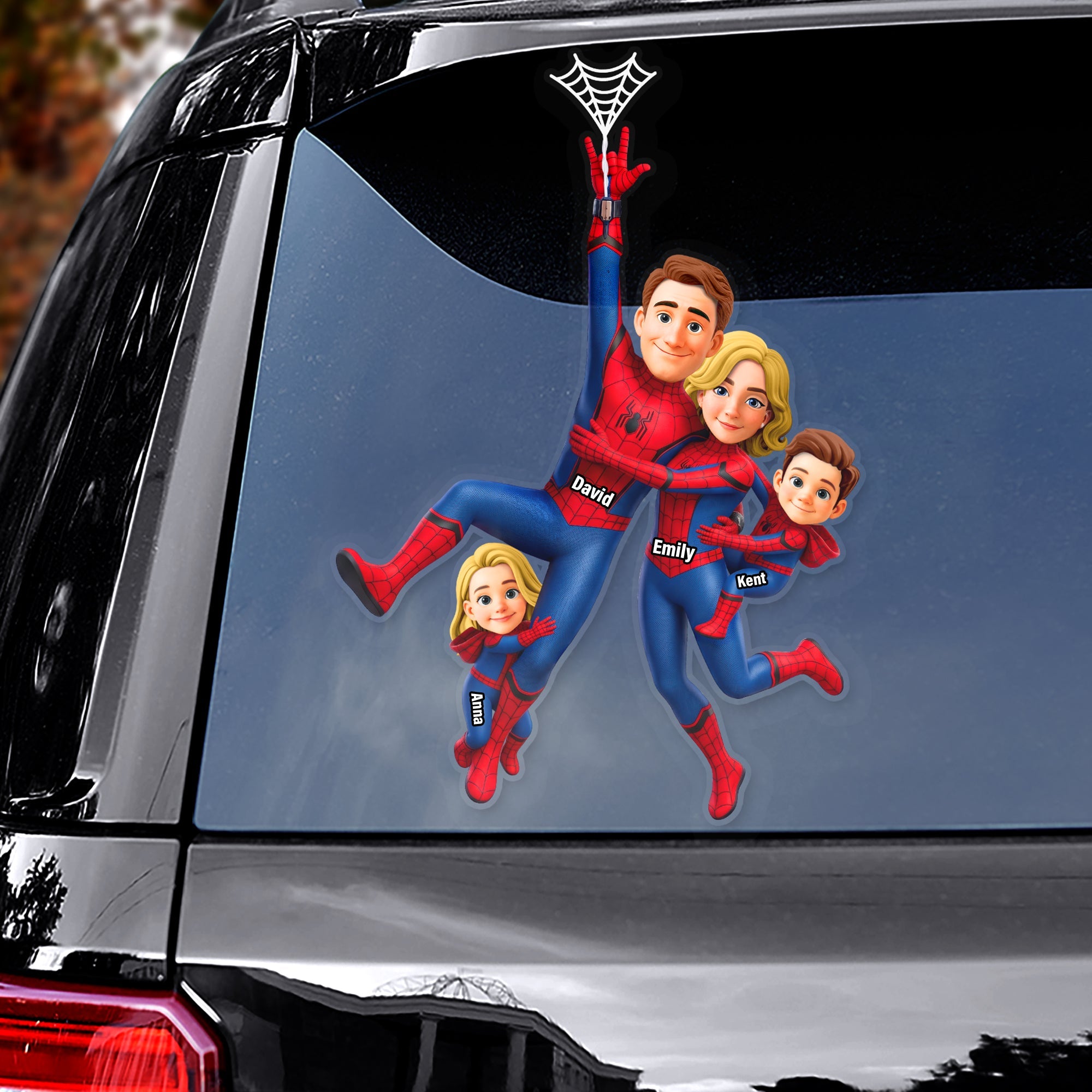 Family Adventure Awaits - Personalized Sticked On Family Fun Car Decal
