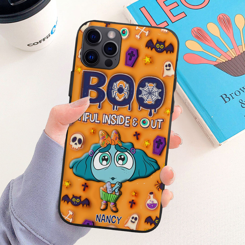 Personalized Halloween Fan Phone Case - Boo-tiful Inside & Out