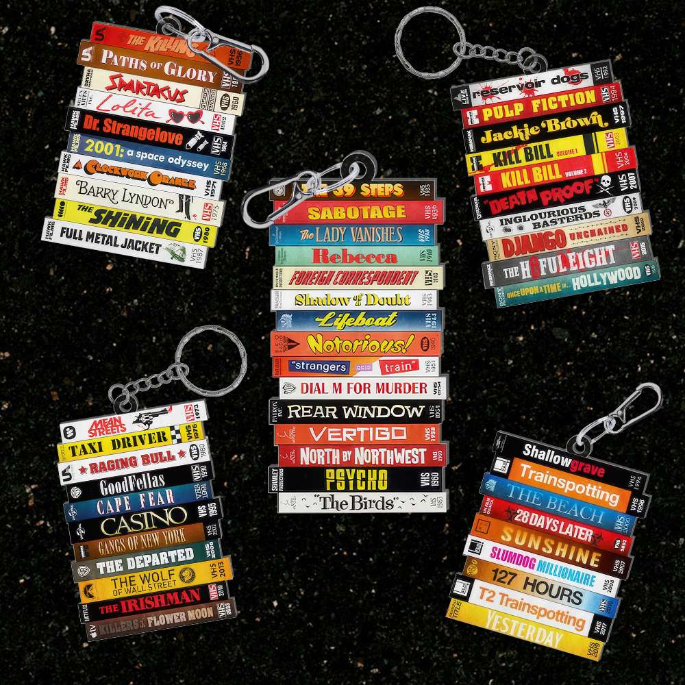 Unique Keychain for Movie Lovers - Film Directors Collection Keychains PopCulturePrints