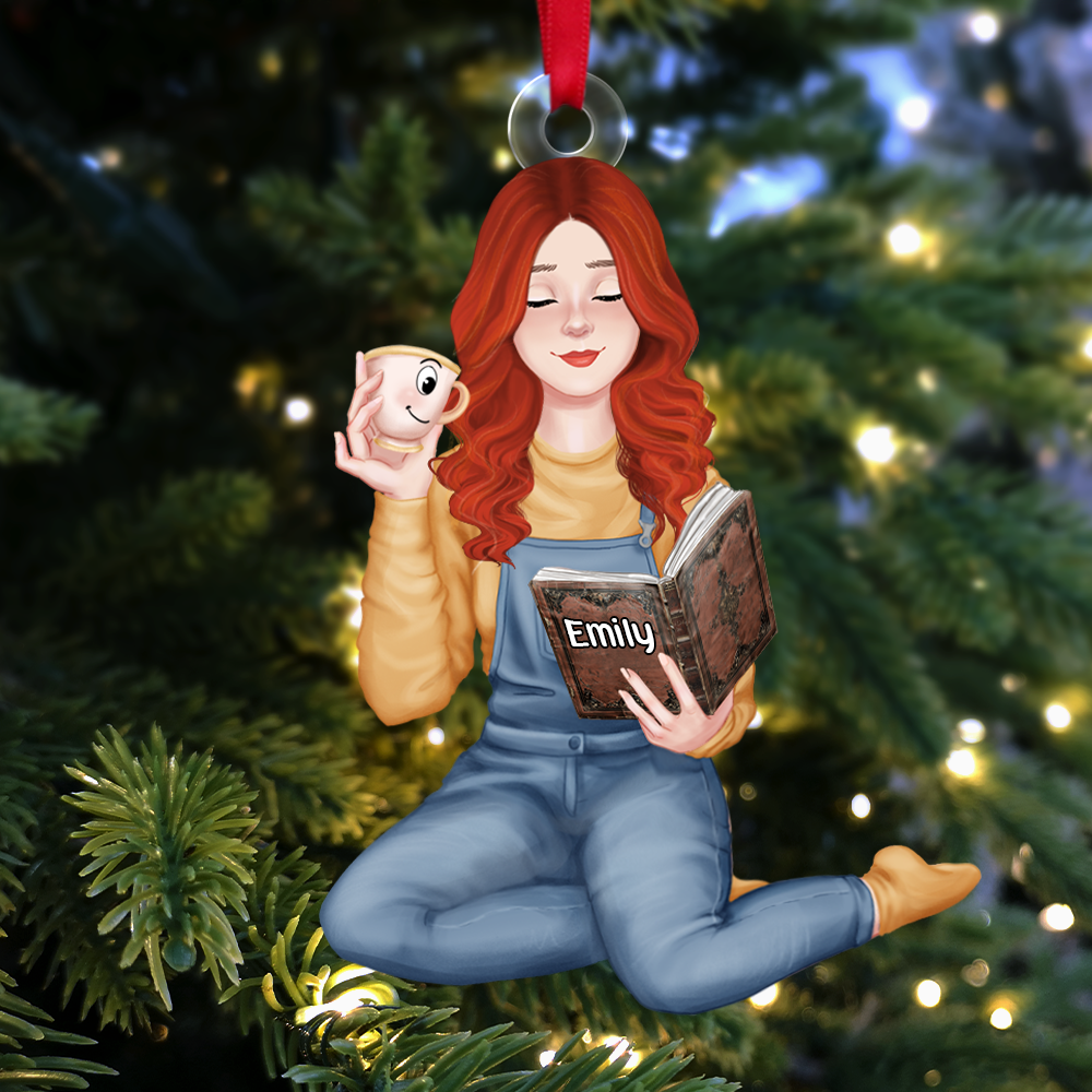 Customizable Christmas Ornament for Book Lovers Ornament PopCulturePrints