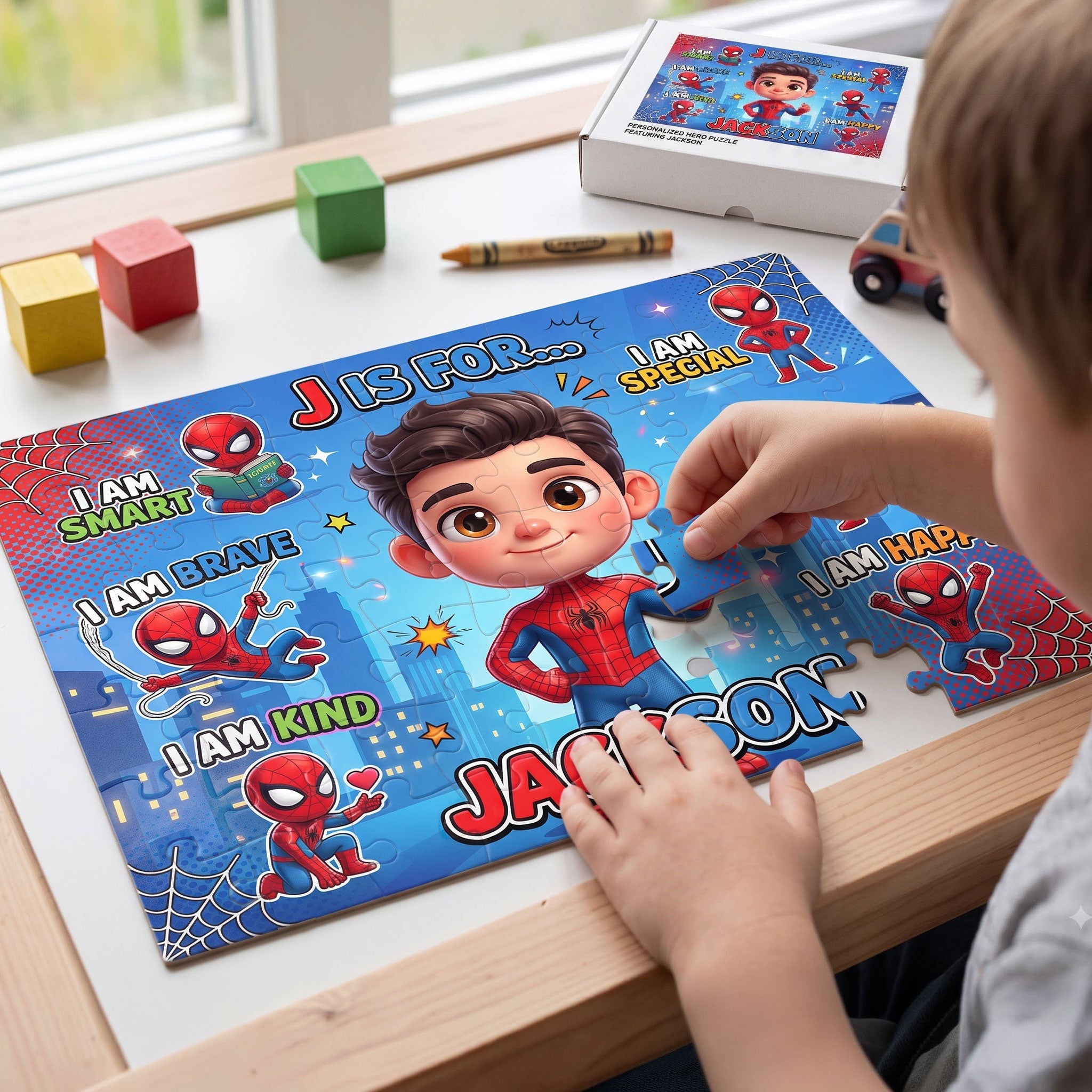 Brave & Kind Jigsaw Puzzle - Personalized Gift for Kids