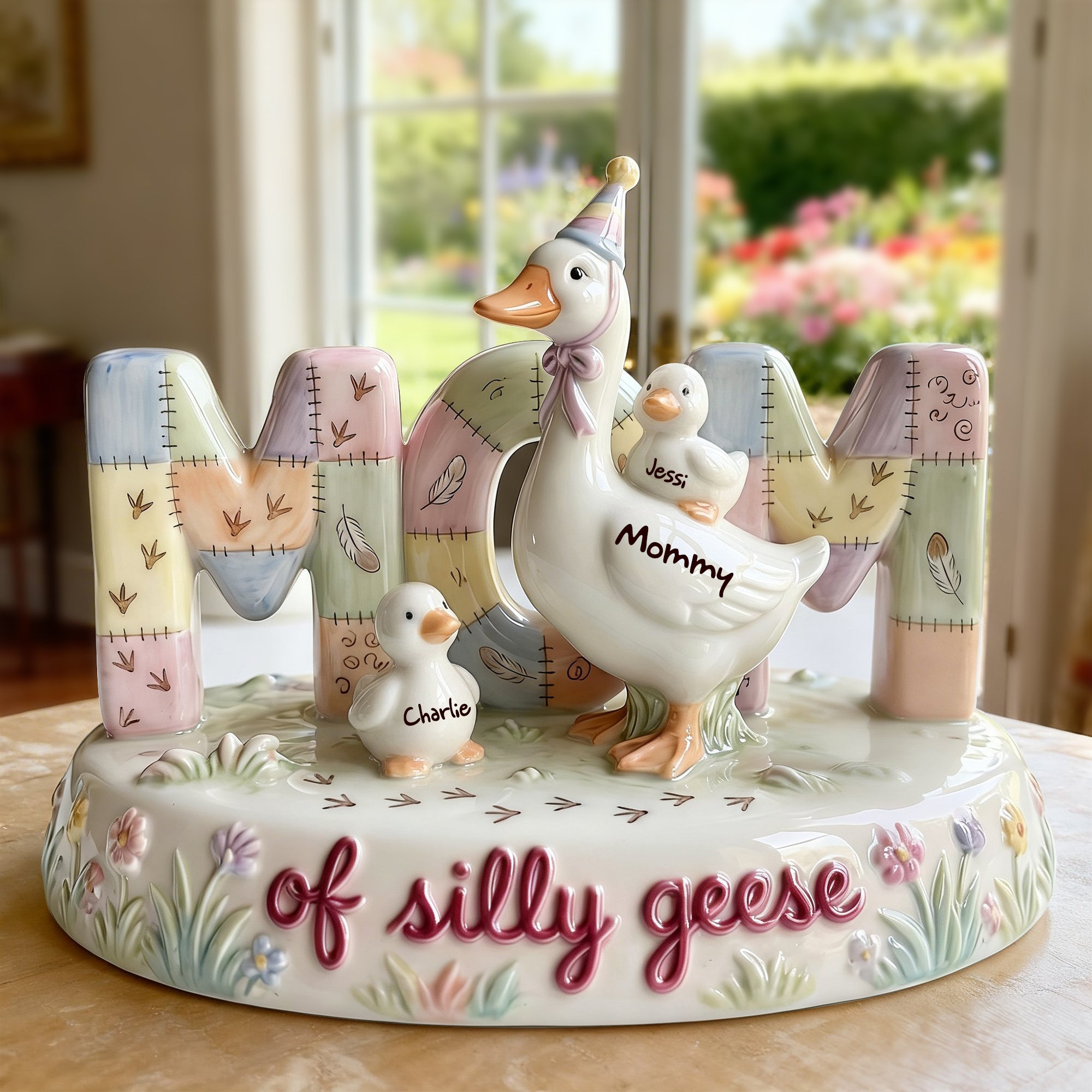 Mom Of Silly Goose - Personalized Gifts For Moms | Unique Custom Design Shaped Plaques PopCulturePrints