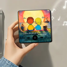 Load image into Gallery viewer, Personalized Moonlit Couple Fridge Magnet | Custom Cartoon Gift for Lovers Fridge Magnet PopCulturePrints
