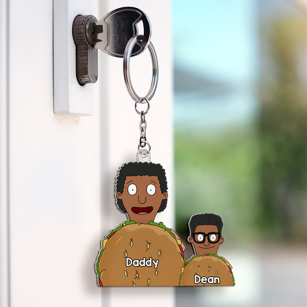 “The Best Grill Master: Personalized for Dad!” - Grill Master Dad Acrylic Keychain - Perfect Custom Gift for Father's Day, Grandpa, and More Keychains PopCulturePrints