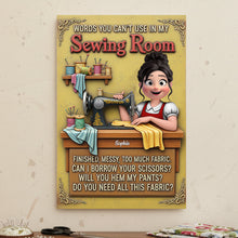 Load image into Gallery viewer, Words You Can't Use in My Sewing Room - Personalized Funny Gifts for Sewing Lovers Metal Signs PopCulturePrints
