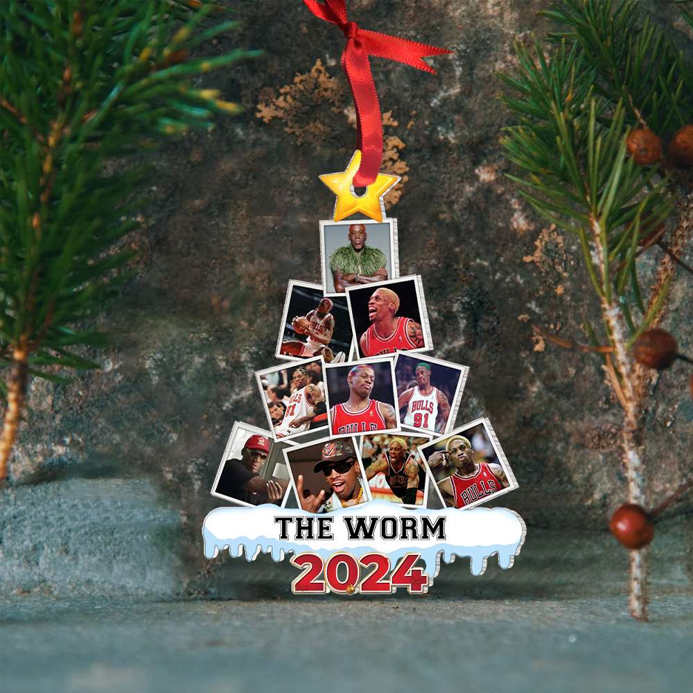 Personalized Basketball Fan Christmas Ornament - Themed Photo Gift 2024 Ornament PopCulturePrints