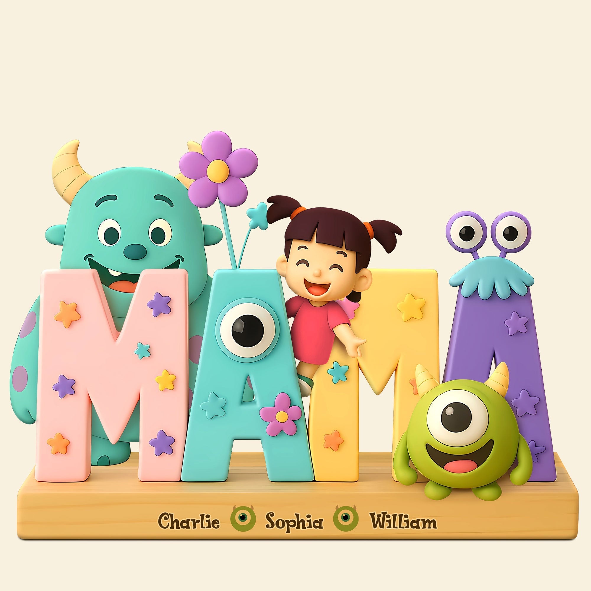 Bring Joy to Your Mom with Our Customizable Acrylic Plaque - Personalized Gift for Mom and Grandma Shaped Plaques PopCulturePrints