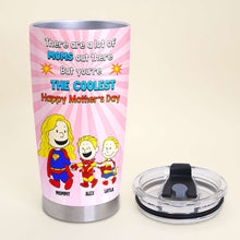 Load image into Gallery viewer, The Coolest Mom – Personalized Tumbler | Custom Gift for Mom, Grandma &amp; More Tumbler Cup PopCulturePrints

