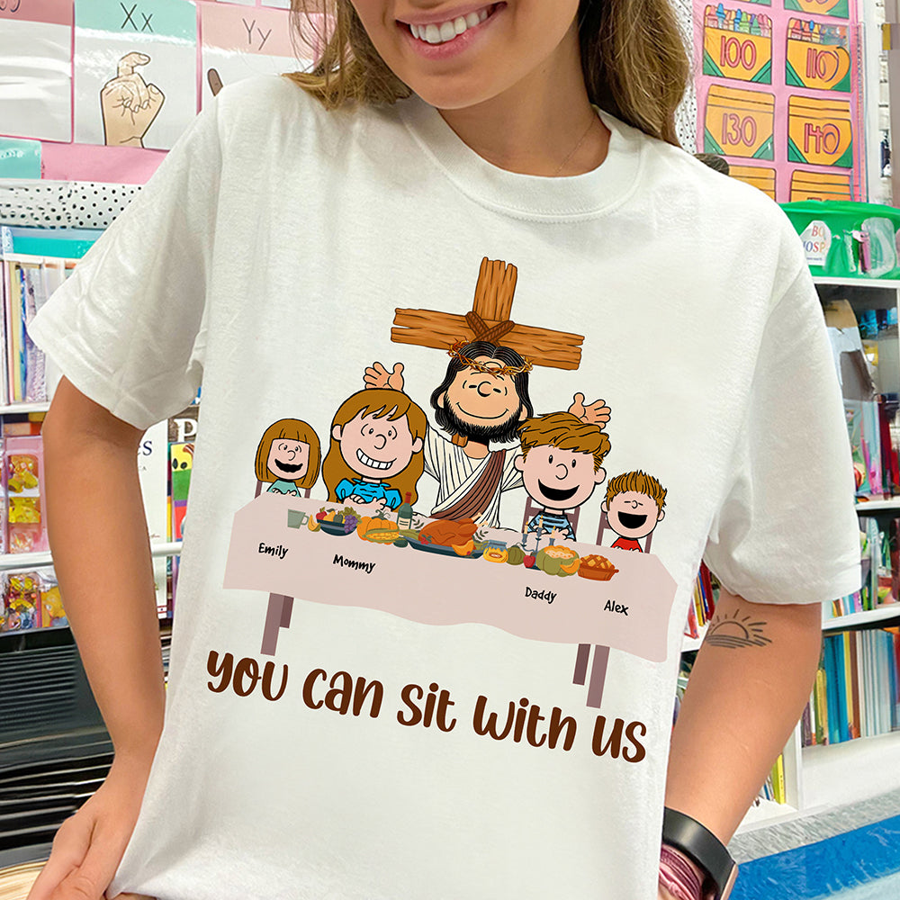 Personalized Christian Family Shirt - You Can Sit With Us Shirts PopCulturePrints