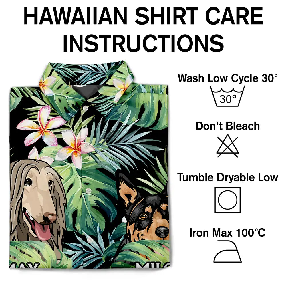Call Me Dog Dad - Personalized Hawaiian Shirt for Dog Lovers Hawaiian Shirt PopCulturePrints