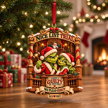 Load image into Gallery viewer, Couple Nice List Trial Christmas Ornament - Personalized Gifts For Couple 08hatn121026 Ornament PopCulturePrints
