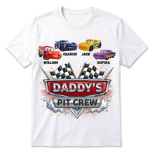 Load image into Gallery viewer, Rev Up the Love – Personalized Raceway Dad Shirt - Custom Gift for Dads and Grandpas Shirts PopCulturePrints
