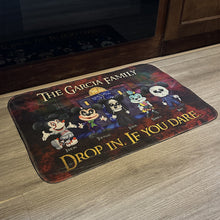 Load image into Gallery viewer, Spooky Family Personalized Doormat - Horror Fan Gift Doormat PopCulturePrints
