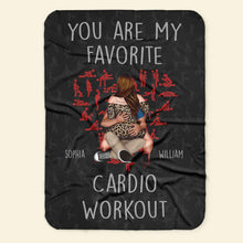 Load image into Gallery viewer, Customizable Cardio Workout Blanket - You Are My Favorite Design Blanket PopCulturePrints
