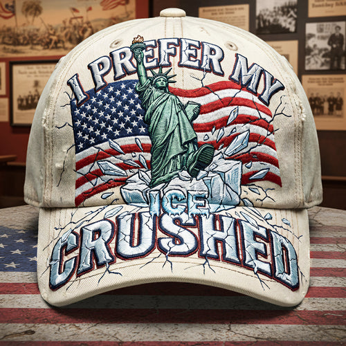 I Prefer My Ice Crushed - Classic Cap for American Patriots Caps PopCulturePrints