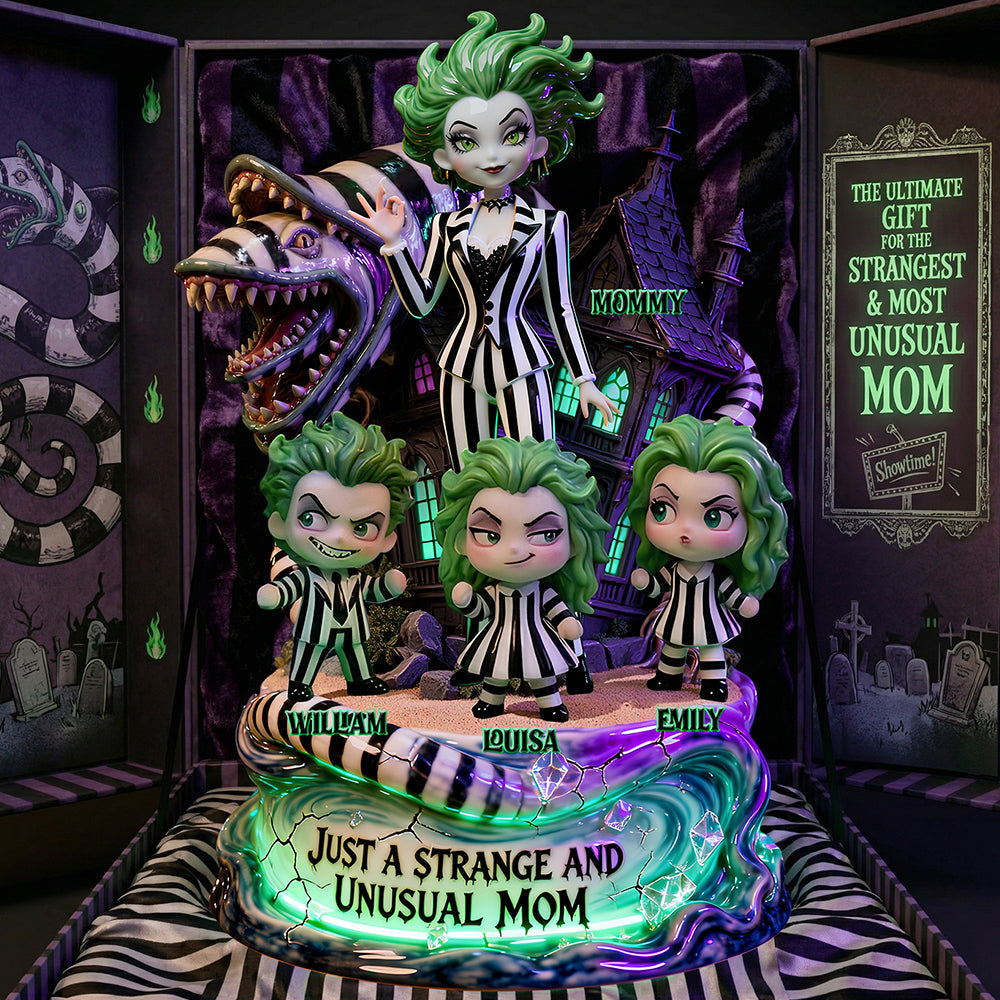 Just A Strange And Unusual Mom - Personalized Charismatic Ghost Mom Acrylic Plaque - Unique Gift for Moms & Grandmas Shaped Plaques PopCulturePrints