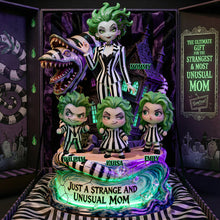 Load image into Gallery viewer, Just A Strange And Unusual Mom - Personalized Charismatic Ghost Mom Acrylic Plaque - Unique Gift for Moms &amp; Grandmas Shaped Plaques PopCulturePrints
