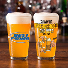 Load image into Gallery viewer, Personalized Beer Glasses for Dad - Best Father Gift Set Beer Glasses PopCulturePrints
