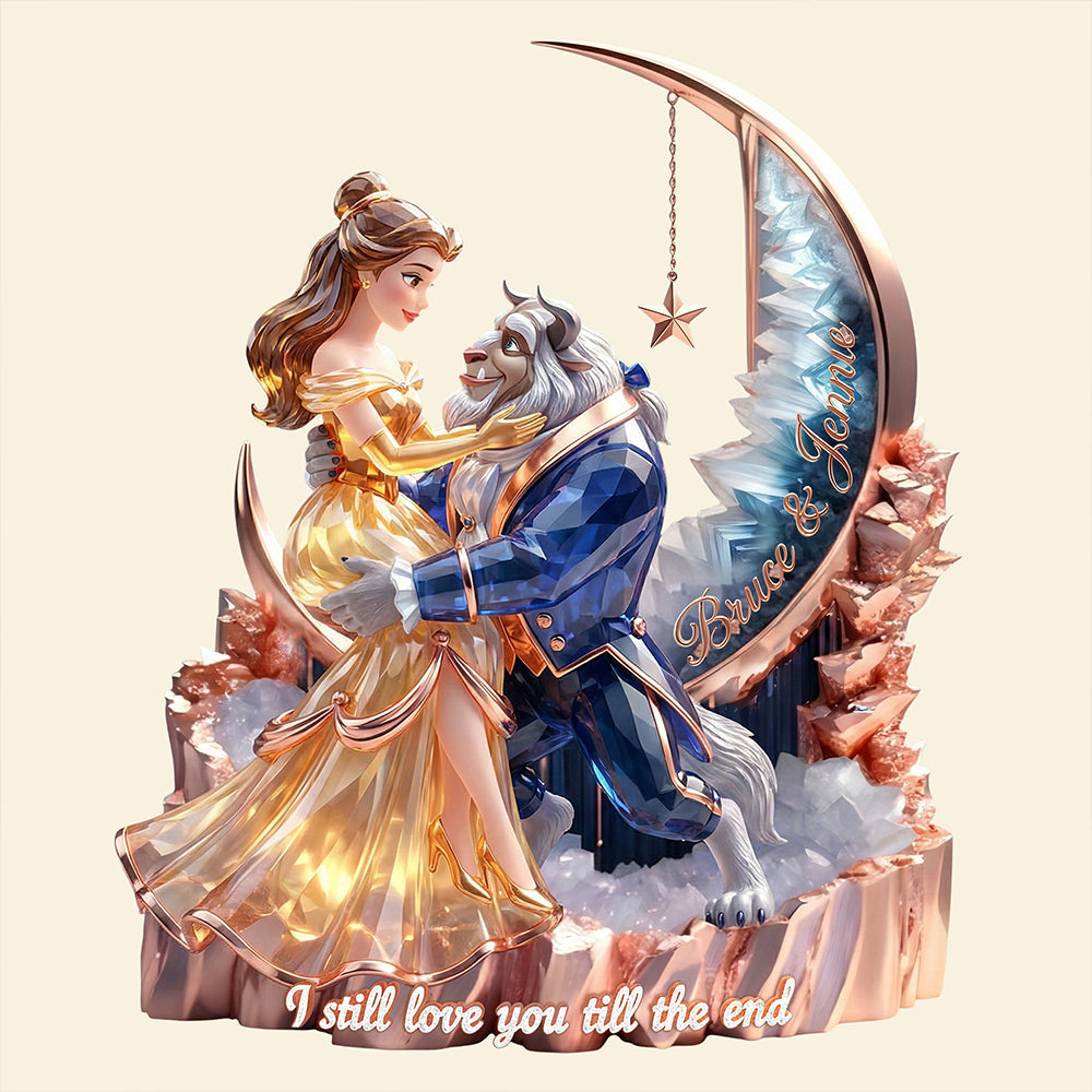 Illuminate Your Love: Crystal Moon Couple Light Box - Personalized Gifts for Couples Light Box PopCulturePrints
