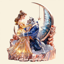 Load image into Gallery viewer, Illuminate Your Love: Crystal Moon Couple Light Box - Personalized Gifts for Couples Light Box PopCulturePrints
