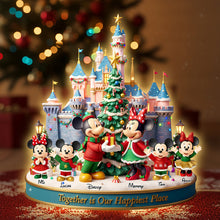 Load image into Gallery viewer, Together is Our Happiest Place - Happy Castle Light Box Personalized Gift for Families Light Box PopCulturePrints
