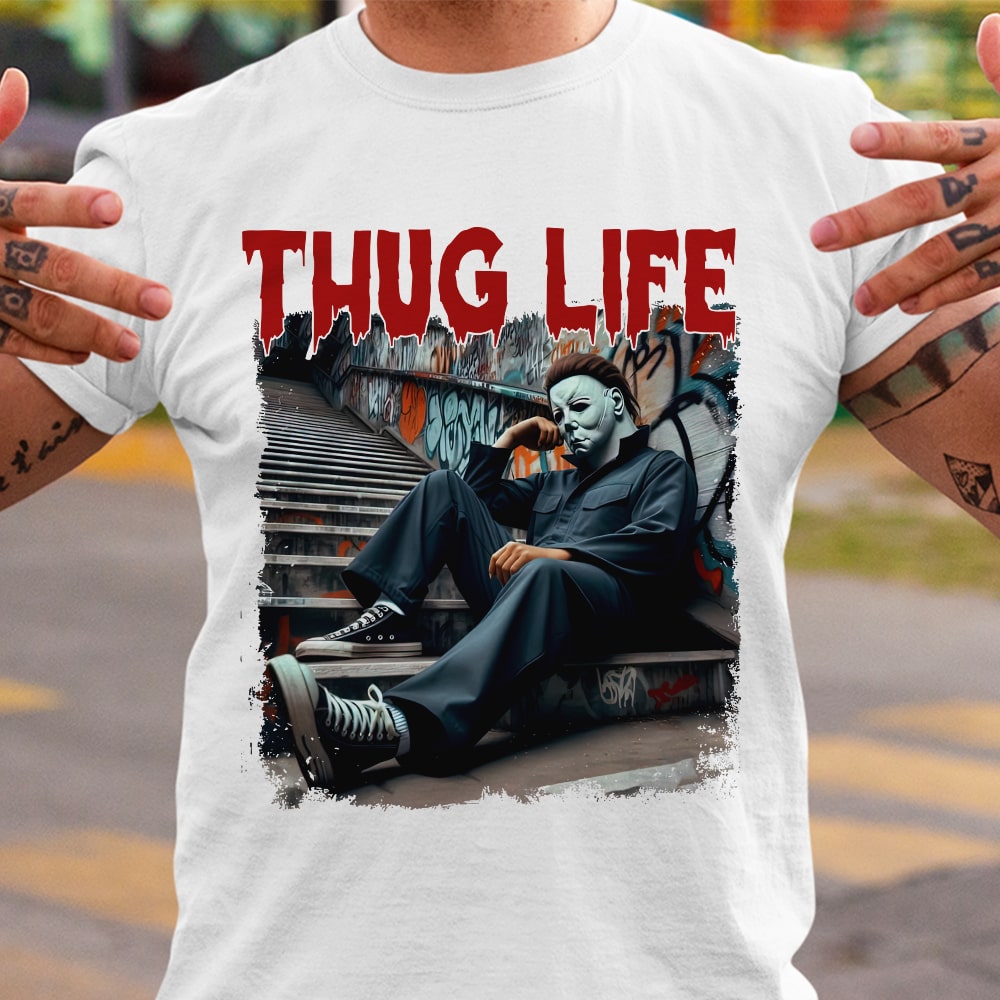 Thug Life Halloween Shirt for Horror Fans